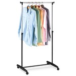 ABD-1201 BK - Stojan na šaty chrom / čierna