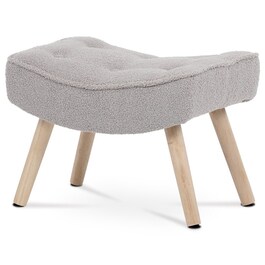 AK-309P GREY2 - Podnožka, poťah šedá látka, nohy masív kaučukovník