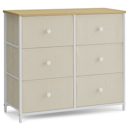 AUK-E1033 WT - Komoda, 80x30x71 cm, MDF, kov, netkaná textília