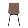 CT-281 COF3 - Stolička jedálenská, béžová látka cowboy, nohy čierny kov