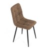 CT-281 COF3 - Stolička jedálenská, béžová látka cowboy, nohy čierny kov