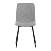CT-283 SIL2 - Stolička jedálenská, strieborná látka, nohy čierny kov