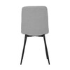 CT-283 SIL2 - Stolička jedálenská, strieborná látka, nohy čierny kov