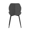 CT-285 GREY2 - Stolička jedálenská, šedá látka, čierne kovové nohy