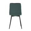 CT-281 GRN4 - Stolička jedálenská, zelená zamatová látka, nohy čierny kov