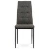 DCL-397 GREY2 - Jedálenská stolička, sivá látka, kov matný antracit