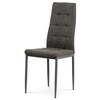 DCL-397 GREY2 - Jedálenská stolička, sivá látka, kov matný antracit