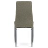 DCL-397 LAN2 - Jedálenská stolička, poťah hľuzovková látka, kov antracitový matný lak