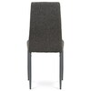 DCL-397 GREY2 - Jedálenská stolička, sivá látka, kov matný antracit