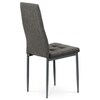DCL-397 GREY2 - Jedálenská stolička, sivá látka, kov matný antracit