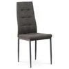 DCL-397 GREY2 - Jedálenská stolička, sivá látka, kov matný antracit