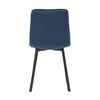 DCL-973 BLUE4 - Stolička jedálenská, modrý zamat, kov čierny mat