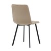 DCL-973 CAP4 - Stolička jedálenská, cappuccino zamat, kov čierny mat