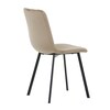 DCL-973 CAP4 - Stolička jedálenská, cappuccino zamat, kov čierny mat