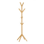 DR-B017 NAT - Vešiak drevený stojanový, 177 cm, masív bambus, prírodný odtieň