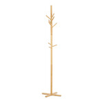 DR-B016 NAT - Vešiak drevený stojanový, 180 cm, masív bambus, prírodný odtieň