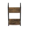 GD-212 OLW - Regál, 2 police, dekor staré drevo, MDF, čierny lak
