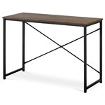 GD-504 OLW - Stôl pracovný, MDF, dekor staré drevo, čierny kov