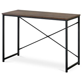 GD-504 OLW - Stôl pracovný, MDF, dekor staré drevo, čierny kov