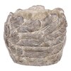 JUK1006 - Obal na kvety, betónový s dekorom pierok.