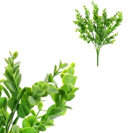 SG5650 - Eukalyptus. Kvetina umelá plastová. Zelená farba.