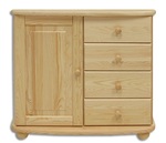 DK-140 komoda so 4 zásuvkami