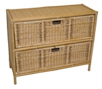 Ratanová komoda 2 zásuvky Macao medová