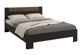 AGADIR manželská posteľ 160, antracit/dub grunge colonial