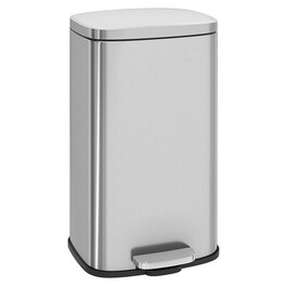 Kôš na odpadky, kov, strieborná, AUK-E1103 CR