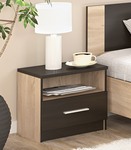 Nočný stolík 2 ks VERONIKA dub sonoma/wenge