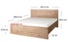 Postel 160 cm RIMOTTO, dub Wotan