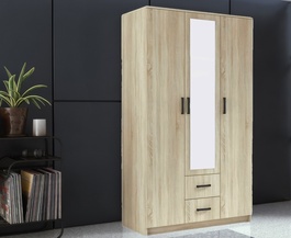 Šatníková skriňa SIMPLE 120 3D2Dr dub sonoma
