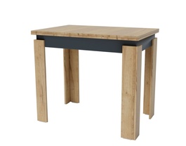 Jedálenský stôl rozkladací MANZINI 90x60 cm dub kraft zlatý/antracit