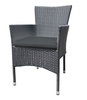 Záhradné ratanové kreslo (4ks) HAMBURG antracit