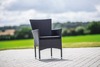 Záhradné ratanové kreslo (2ks) HAMBURG antracit
