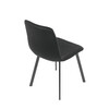 Jedálenská stolička, čierna, zamatová látka, DCL-973 BK4