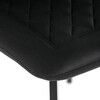 Jedálenská stolička, čierna, zamatová látka, DCL-973 BK4