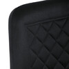 Jedálenská stolička, čierna, zamatová látka, DCL-973 BK4