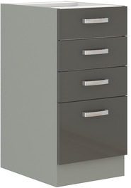 D40S / 4 dolná skrinka so zásuvkami GREY