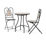 Záhradný set, kov, keramická mozaika, US1600 SET