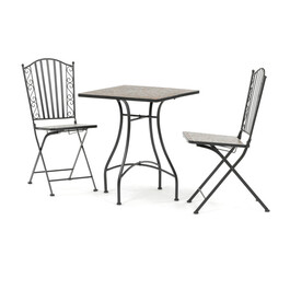 Záhradný set 1+2, kov, keramická mozaika, US1700 SET