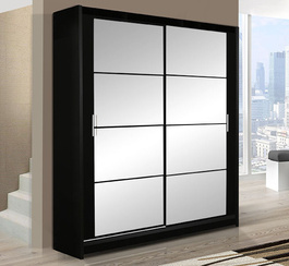 Šatník DAKOTA 160 čierna