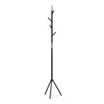 80001-01 BK - Vešiak stojanový, výška 179 cm, kovová konštrukcia, čierny matný lak, nosnosť 6 kg