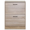 ABO-G1014 OAK - Botník, 2 priehradky, dekor dub, MDF