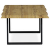 AHG-861 OAK - konferenčný stôl, 110x70x45 cm, MDF doska, 3D dekor divoký dub, kov, čierny lak