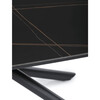 AHG-X7227 BK - Stôl konferenčný, doska spekaná keramika 120x70cm, čierny mramor, nohy čierny kov