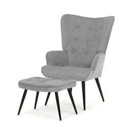 Relaxačné kreslo, sivá, zamatová látka, AK-303 GREY2