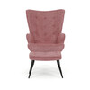 Relaxačné kreslo, ružová, zamatová látka, AK-303 PINK2