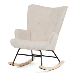 Hojdacie kreslo, béžová, látka, AK-373 CRM2