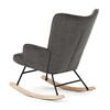 Hojdacie kreslo, sivá, látka, AK-373 GREY2